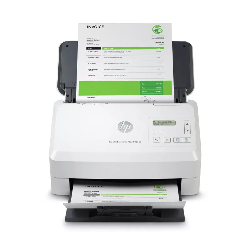 HP Scanjet Enterprise Flow 5000 s5 lapinis skaitytuvas 600 x 600 DPI A4 Balta