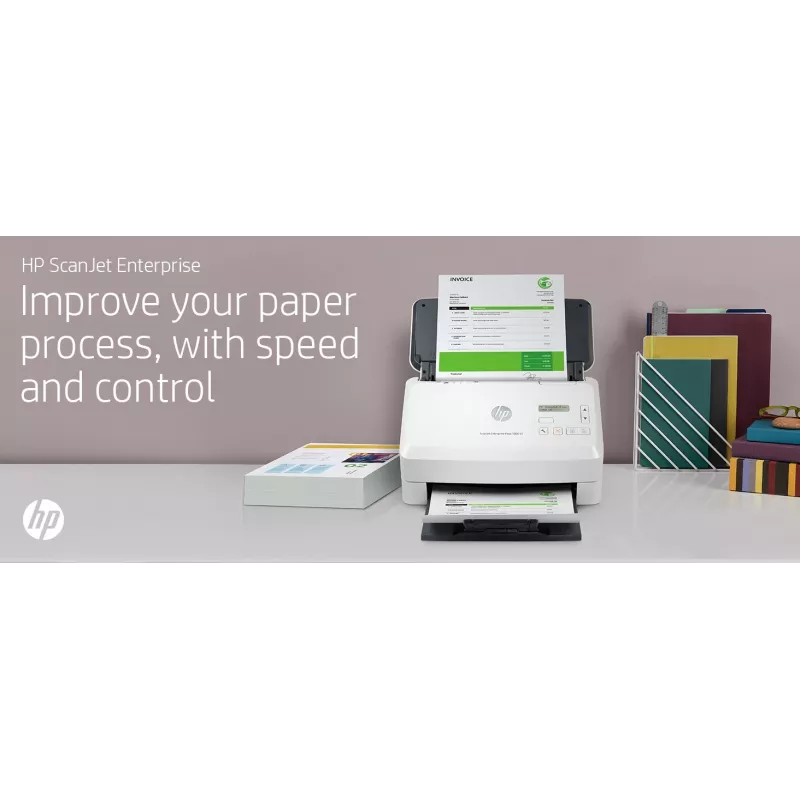 HP Scanjet Enterprise Flow 5000 s5 lapinis skaitytuvas 600 x 600 DPI A4 Balta
