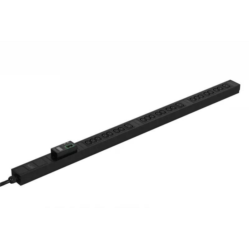 APC Easy Rack PDU, matuojamas, 0U, 3 fazių, 11kW, 230V, 16A, 21 x C13 ir 3 x C19 lizdai, IEC60309 3P+N+PE įvadas