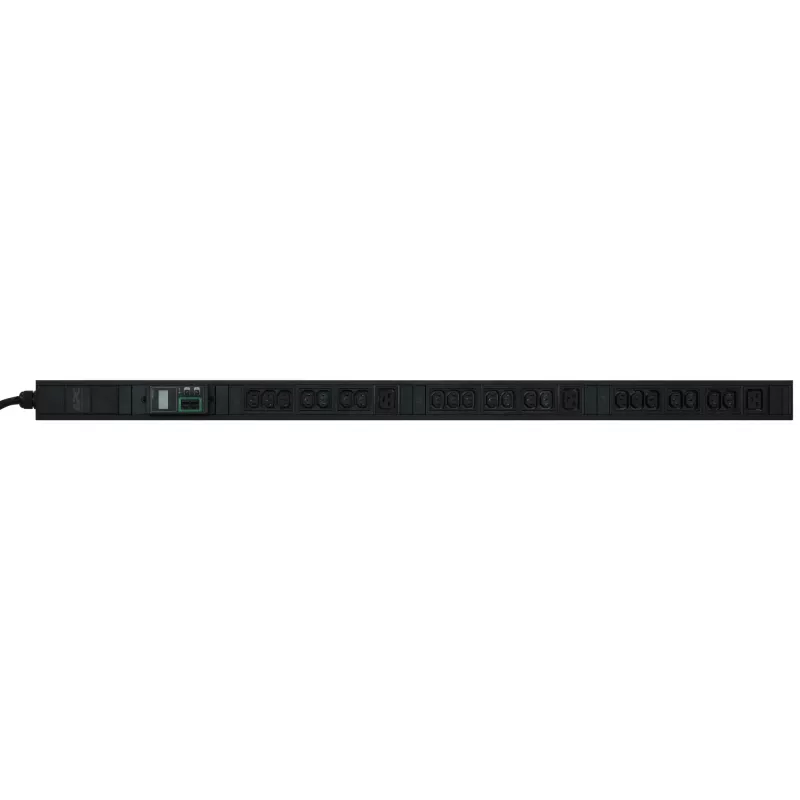 APC Easy Rack PDU, matuojamas, 0U, 3 fazių, 11kW, 230V, 16A, 21 x C13 ir 3 x C19 lizdai, IEC60309 3P+N+PE įvadas