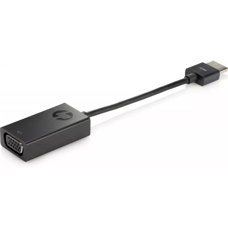HP HDMI į VGA adapteris, 0,045 m, HDMI, VGA (D-Sub), vyriška, moteriška, juoda