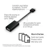 HP HDMI į VGA adapteris, 0,045 m, HDMI, VGA (D-Sub), vyriška, moteriška, juoda