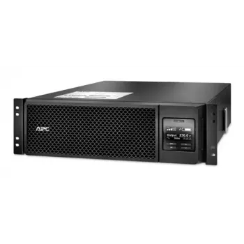 APC Smart-UPS On-Line, 5 kVA, montuojamas į stelažą 3U, 230 V, 6x C13 + 4x C19 IEC lizdai, tinklo plokštė, prailginta veikimo trukmė, su bėgeliais, 6 metų garantija