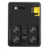APC Back-UPS, 1200VA, bokštinis, 230V, 4x CEE 7/5 prancūziški Schuko lizdai, AVR
