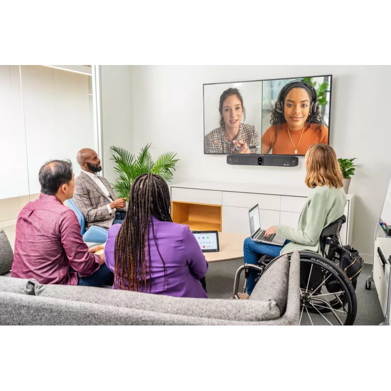 HP Poly Poly Studio X70 „viskas viename“ vaizdo bendradarbiavimo juosta su TC10 valdikliu, komplektas be radijo modulio ar maitinimo laido, GSA/TAA