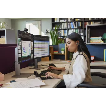 HP Poly Poly Voyager Free 60+ UC juodas jutiklinio ekrano įkrovimo dėklas, skirtas BT700 USB-A adapteriui