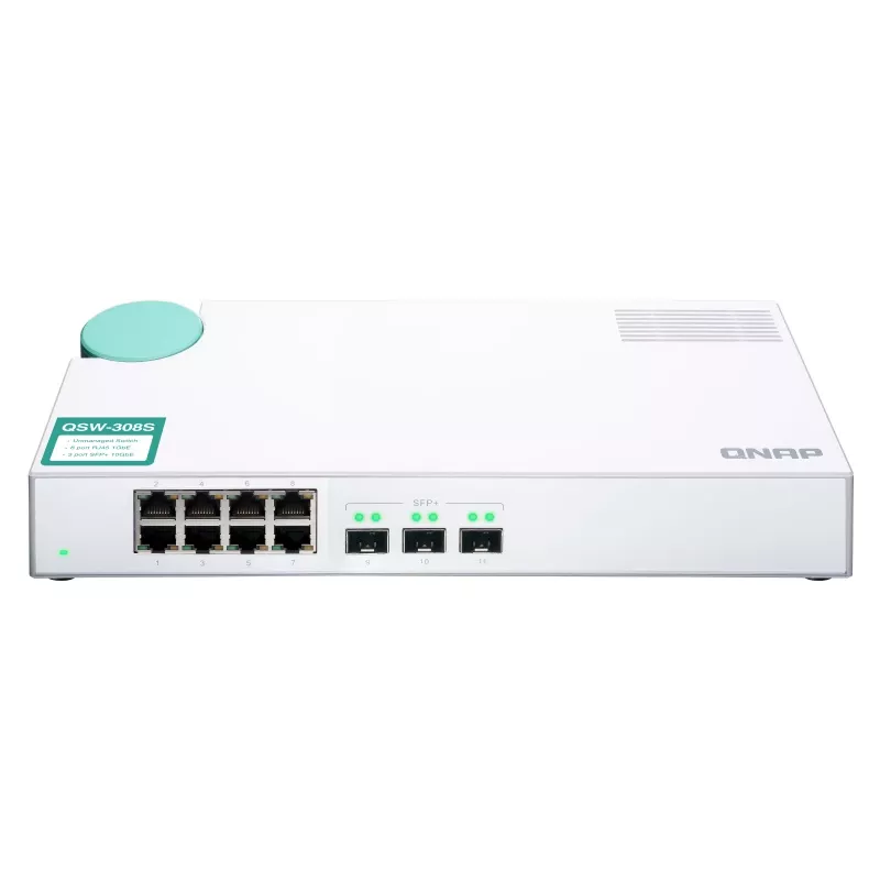 QNAP QSW-308S tinklo komutatorius Nevaldomas Gigabitas Ethernet (10/100/1000) Balta