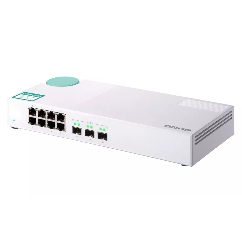 QNAP QSW-308S tinklo komutatorius Nevaldomas Gigabitas Ethernet (10/100/1000) Balta