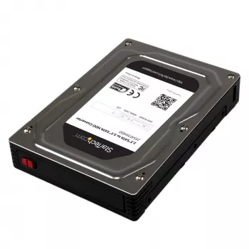 StarTech.com 2,5 col. į 3,5 col. SATA aliuminis kietojo disko adapterio korpusas su SSD / HDD iki 12,5 mm aukščio
