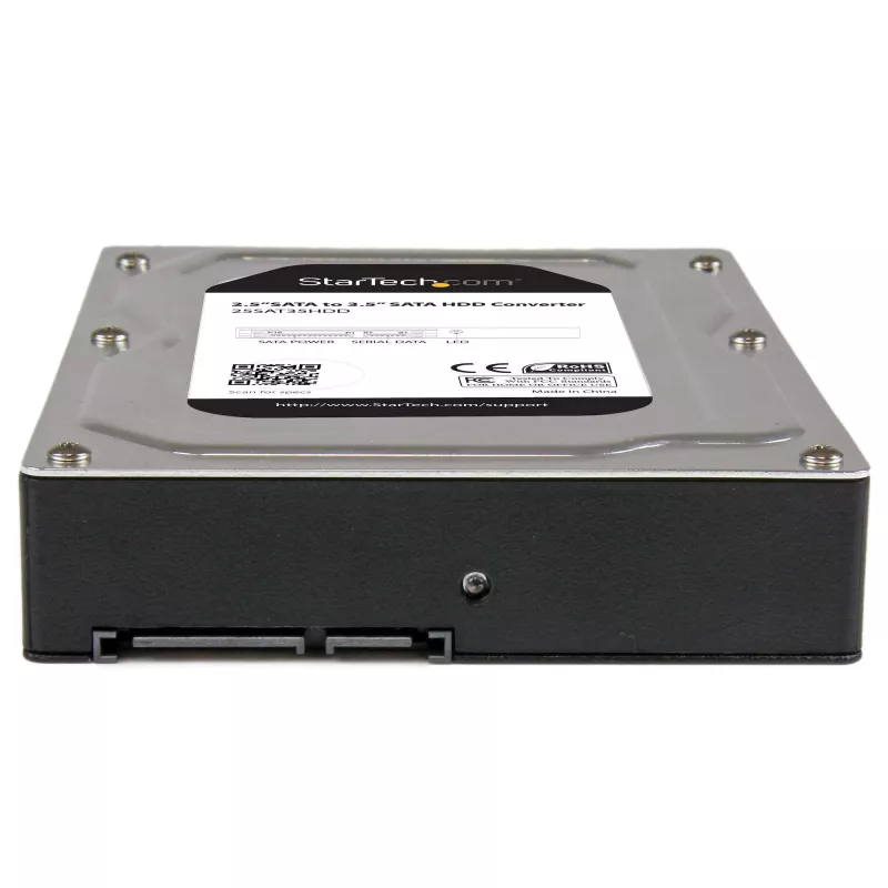 StarTech.com 2,5 col. į 3,5 col. SATA aliuminis kietojo disko adapterio korpusas su SSD / HDD iki 12,5 mm aukščio