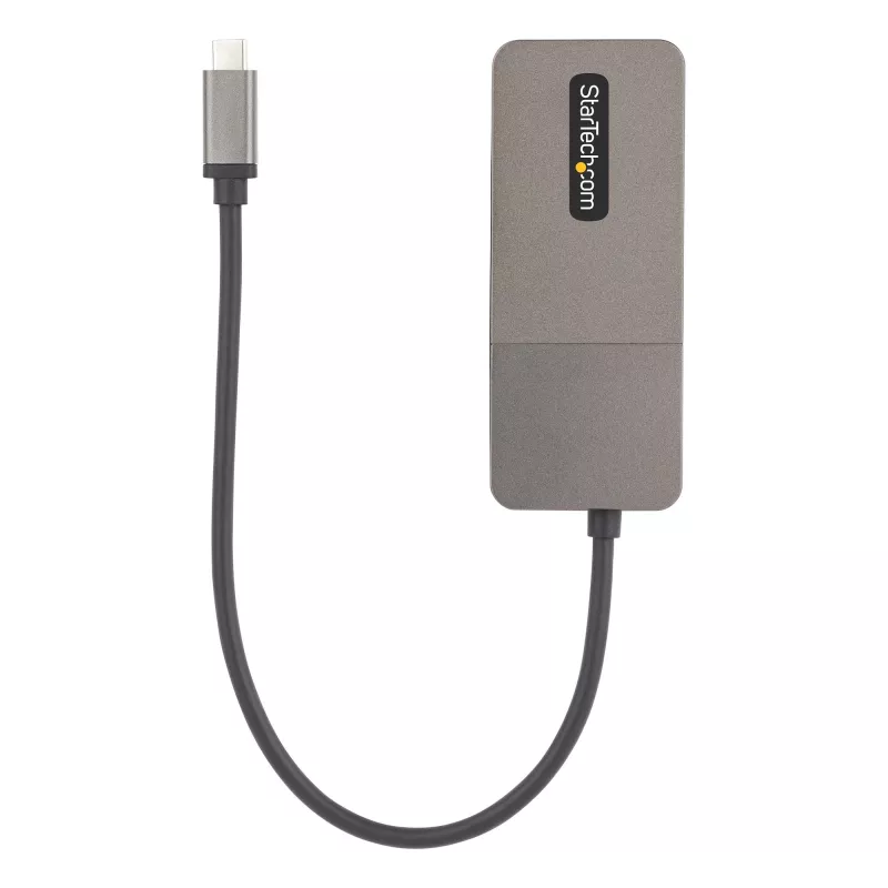 StarTech.com 3 prievadų USB-C MST šakotuvas – USB Type-C į 3x HDMI kelių monitorių adapteris nešiojamam kompiuteriui – Trigubas HDMI iki 4K 60Hz su DP 1.4 Alt Mode ir DSC – HDR – 30 cm laidas – Tik Windows