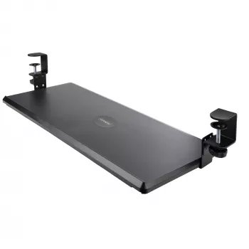 StarTech.com po stalu montuojamas klaviatūros dėklas, prispaudžiamas ergonominis klaviatūros laikiklis, iki 12 kg (26,5 svaro), stumdomas klaviatūros ir pelės stalčius su C formos spaustukais, aukščio reguliuojamas klaviatūros dėklas (3,9/4,7/5,5 col.)