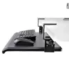 StarTech.com po stalu montuojamas klaviatūros dėklas, prispaudžiamas ergonominis klaviatūros laikiklis, iki 12 kg (26,5 svaro), stumdomas klaviatūros ir pelės stalčius su C formos spaustukais, aukščio reguliuojamas klaviatūros dėklas (3,9/4,7/5,5 col.)