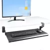 StarTech.com po stalu montuojamas klaviatūros dėklas, prispaudžiamas ergonominis klaviatūros laikiklis, iki 12 kg (26,5 svaro), stumdomas klaviatūros ir pelės stalčius su C formos spaustukais, aukščio reguliuojamas klaviatūros dėklas (3,9/4,7/5,5 col.)