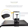 StarTech.com po stalu montuojamas klaviatūros dėklas, prispaudžiamas ergonominis klaviatūros laikiklis, iki 12 kg (26,5 svaro), stumdomas klaviatūros ir pelės stalčius su C formos spaustukais, aukščio reguliuojamas klaviatūros dėklas (3,9/4,7/5,5 col.)