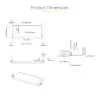 StarTech.com po stalu montuojamas klaviatūros dėklas, prispaudžiamas ergonominis klaviatūros laikiklis, iki 12 kg (26,5 svaro), stumdomas klaviatūros ir pelės stalčius su C formos spaustukais, aukščio reguliuojamas klaviatūros dėklas (3,9/4,7/5,5 col.)