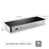StarTech.com dviejų monitorių USB C dokinė stotelė su 60 W maitinimo tiekimu Windows nešiojamiesiems kompiuteriams - USB C į HDMI / DVI dokas - USB 3.1 Gen 1 Type C dokas su įkrovimu - suderinamas su Thunderbolt 3