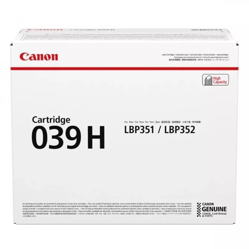 Canon 039H tonerio kasetė 1 vnt. Originali juoda