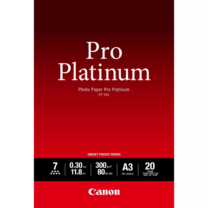 Canon PT-101 Pro Platinum fotopopierius A3 - 20 lapų