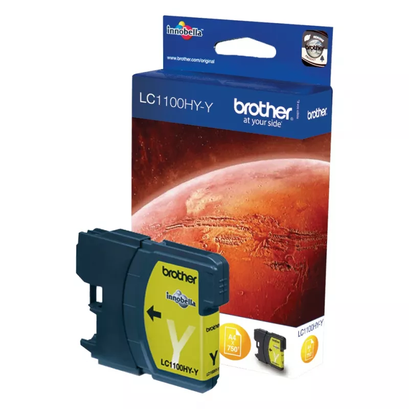 Brother LC1100HYY rašalo kasetė 1 vnt. Originali Didelio (XL) našumo Geltona