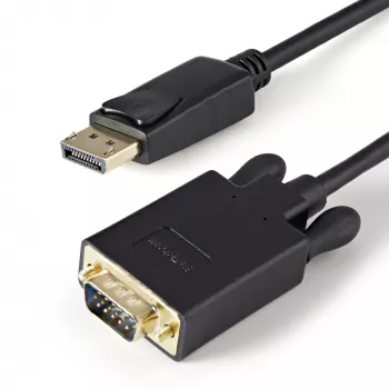 StarTech.com 3 pėdų (1 m) DisplayPort į VGA laidas – aktyvus DisplayPort į VGA adapterio laidas – 1080p vaizdo – DP į VGA monitoriaus laidas – DP 1.2 į VGA keitiklis – fiksuojama DP jungtis