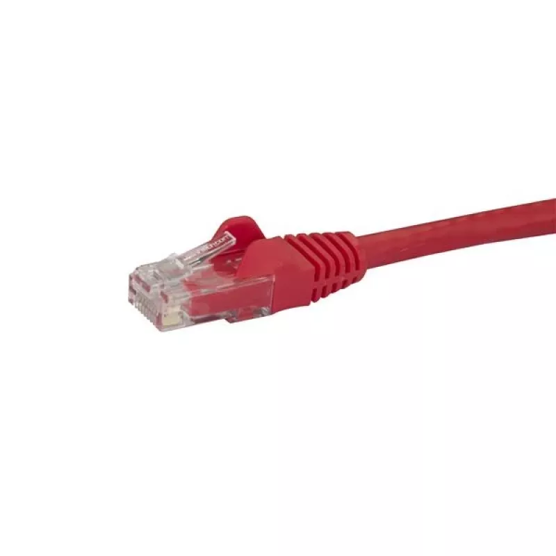 StarTech.com 10m CAT6 Ethernet kabelis - raudonas CAT 6 Gigabit Ethernet laidas - 250MHz 100W PoE RJ45 UTP tinklo/komutacinis kabelis, be užkabinimo, su įtempimo sumažinimu, individualiai išbandytas