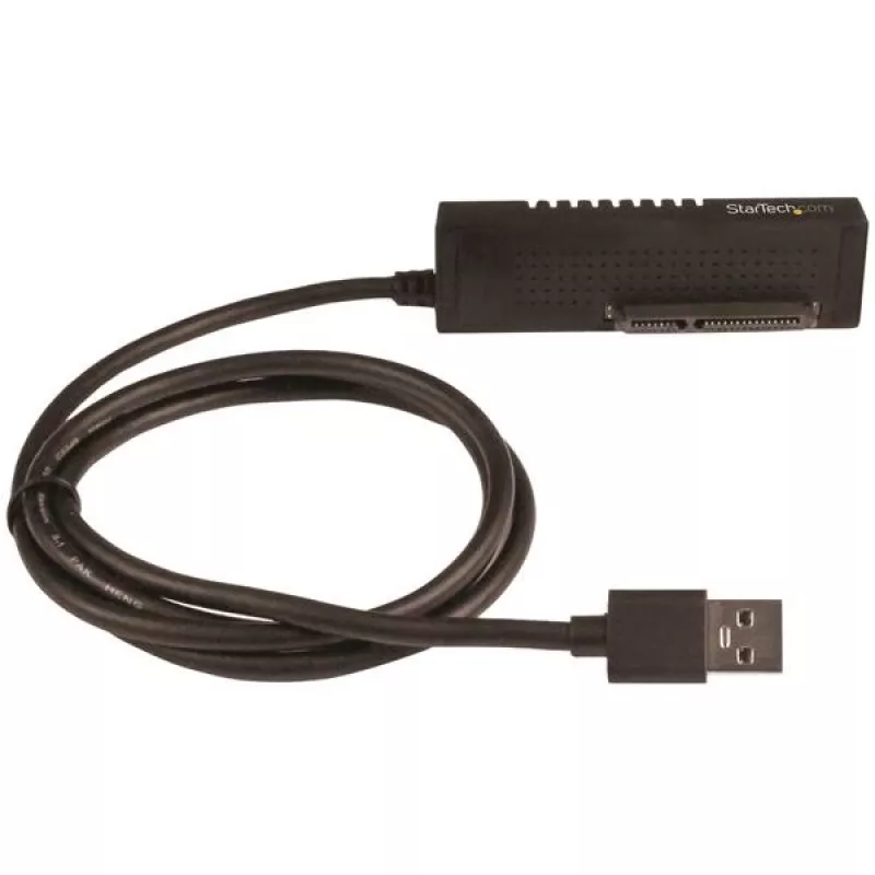 StarTech.com SATA į USB kabelis - USB 3.1 (10 Gbps) - UASP, juoda, veiklos, maitinimo, CE, FCC, ASMedia - ASM1351, 12 V, 0–60 °C