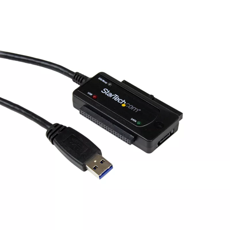 StarTech.com SATA į USB kabelis - USB 3.1 (10 Gbps) - UASP, juoda, veiklos, maitinimo, CE, FCC, ASMedia - ASM1351, 12 V, 0–60 °C