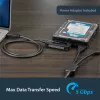 StarTech.com SATA į USB kabelis - USB 3.1 (10 Gbps) - UASP, juoda, veiklos, maitinimo, CE, FCC, ASMedia - ASM1351, 12 V, 0–60 °C