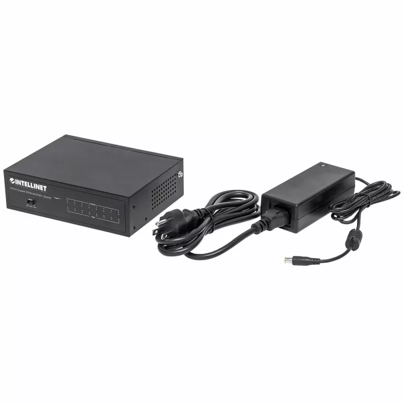 Valdomas komutatorius Intellinet 8 prievadų Gigabit Ethernet PoE+