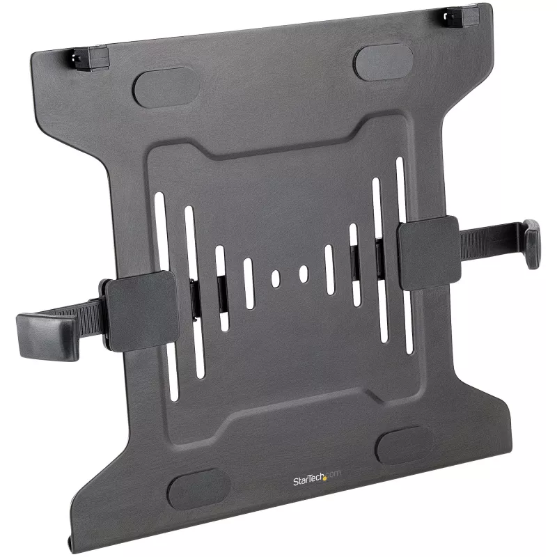 StarTech.com VESA nešiojamojo kompiuterio dėklas - reguliuojamas monitoriaus rankos nešiojamojo kompiuterio dėklas, tvirtinantis nešiojamuosius kompiuterius (4,5 kg / 9,9 lb) - 75x75 ir 100x100 VESA tvirtinimo angos - ventiliuojamas - monitorių stalo laikikliams/stovams