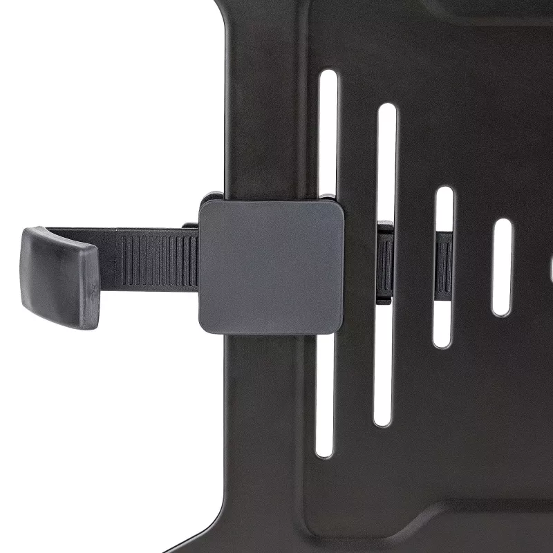 StarTech.com VESA nešiojamojo kompiuterio dėklas - reguliuojamas monitoriaus rankos nešiojamojo kompiuterio dėklas, tvirtinantis nešiojamuosius kompiuterius (4,5 kg / 9,9 lb) - 75x75 ir 100x100 VESA tvirtinimo angos - ventiliuojamas - monitorių stalo laikikliams/stovams