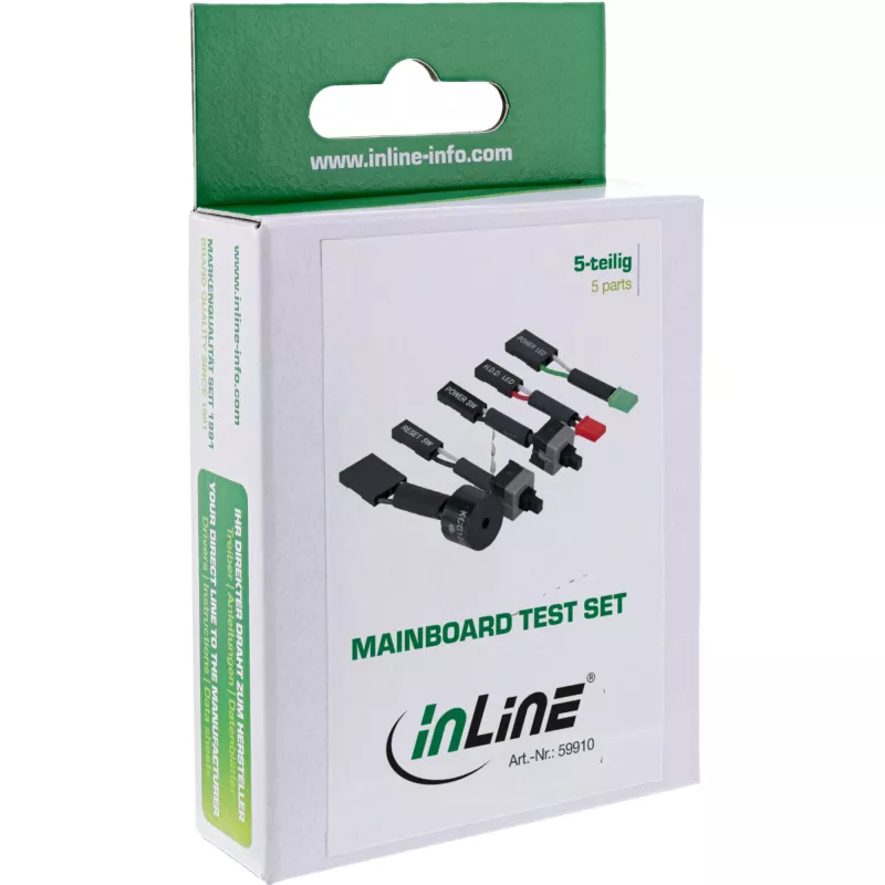 InLine PC ir serverių pagrindinės plokštės testavimo rinkinys, 5 dalys, InLine 59910