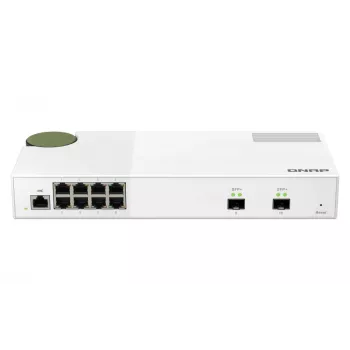 QNAP QSW-M2108-2S tinklo komutatorius Valdomas L2 2.5G Ethernet (100/1000/2500) Pilka