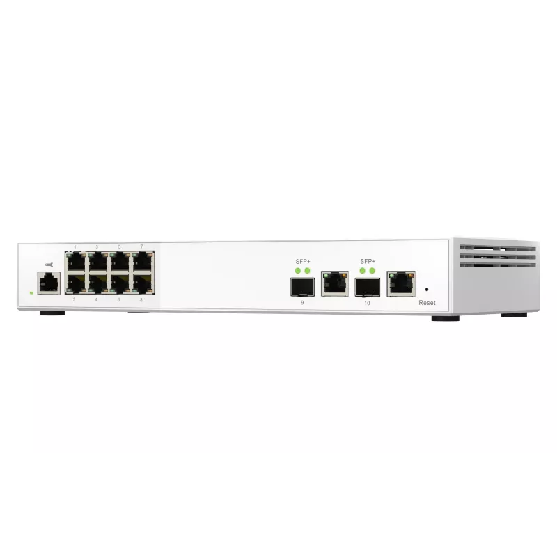 QNAP QSW-M2108-2C tinklo komutatorius valdomas L2 2.5G Ethernet (100/1000/2500) pilka, balta