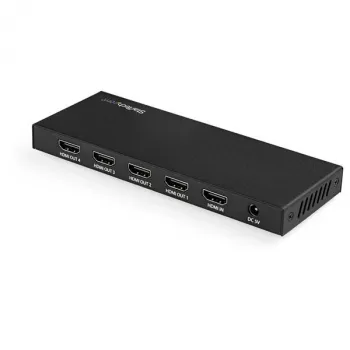 StarTech.com 4 prievadų HDMI skirstytuvas – 4K 60Hz, HDMI, 4x HDMI, 3840 x 2160 pikselių, juoda, 4K Ultra HD, 60 Hz