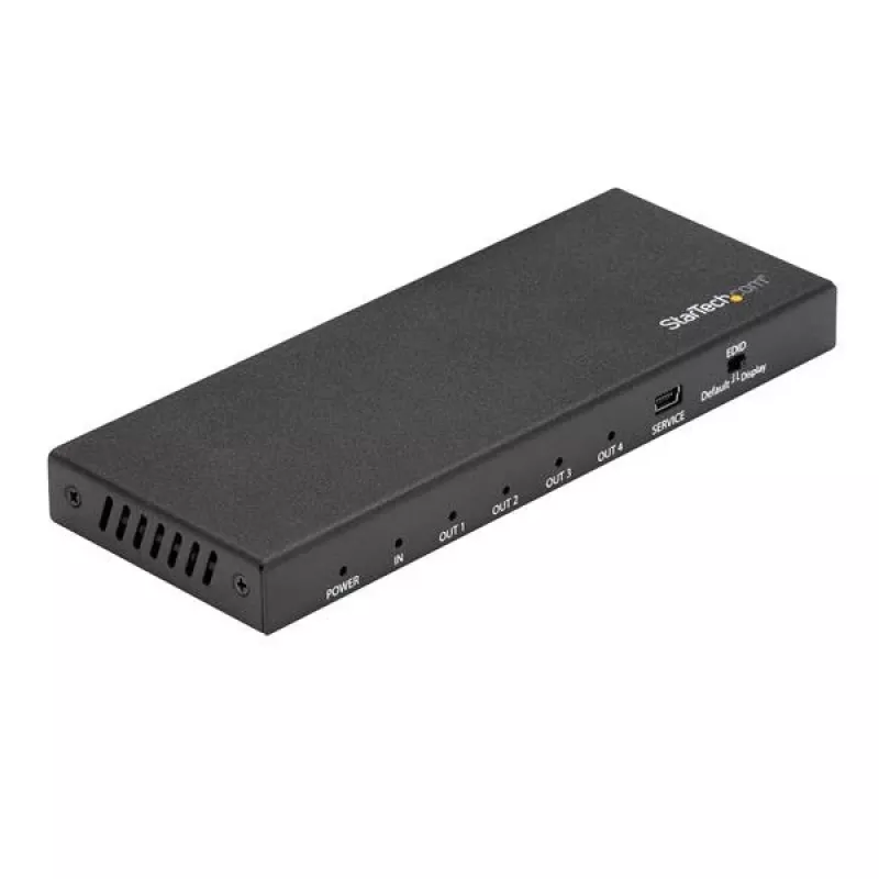 StarTech.com 4 prievadų HDMI skirstytuvas – 4K 60Hz, HDMI, 4x HDMI, 3840 x 2160 pikselių, juoda, 4K Ultra HD, 60 Hz