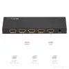 StarTech.com 4 prievadų HDMI skirstytuvas – 4K 60Hz, HDMI, 4x HDMI, 3840 x 2160 pikselių, juoda, 4K Ultra HD, 60 Hz