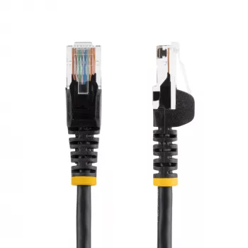 StarTech.com Cat5e komutacinis kabelis su nesukibtančiomis RJ45 jungtimis – 5 m, juodas