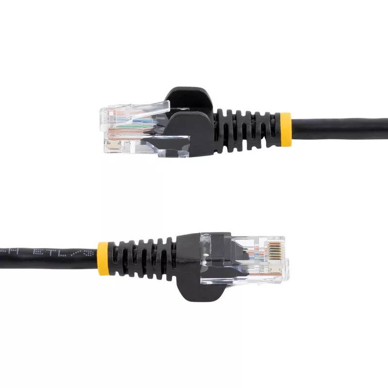 StarTech.com Cat5e komutacinis kabelis su nesukibtančiomis RJ45 jungtimis – 5 m, juodas