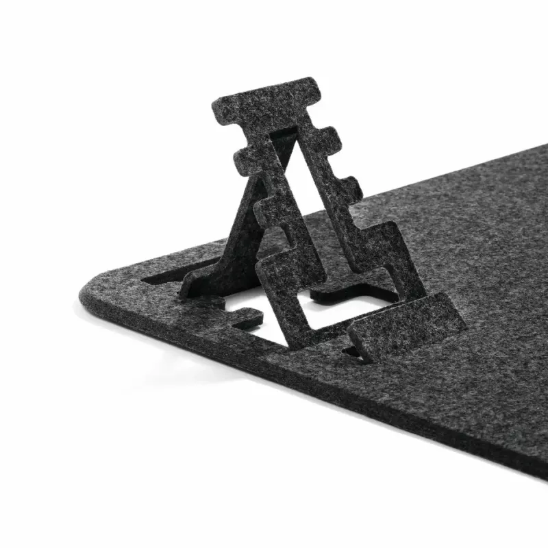 Stalo kilimėlis Durable 708158 PET veltinis anglies pilkumo 700x330x4 mm