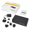StarTech.com 4 prievadų HDMI KVM jungiklis - USB 3.0 - 1080p, 1920 x 1080 pikselių, montavimas į stovą, juodas