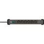 Power Extension Brennenstuhl 1391030610 3m 6 AC Outlets Indoor Juoda Sidabrinė