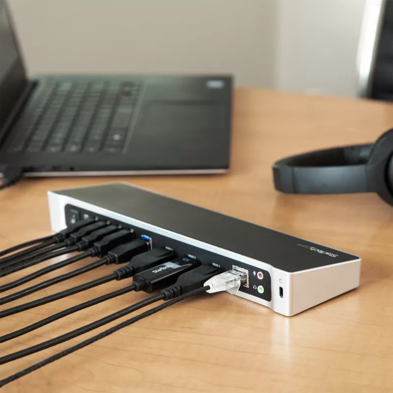 StarTech.com trijų monitorių USB 3.0 dokinė stotelė – 1x HDMI – 2x DisplayPort