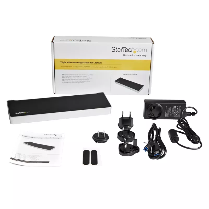 StarTech.com trijų monitorių USB 3.0 dokinė stotelė – 1x HDMI – 2x DisplayPort