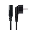 StarTech.com 3m (10 pėdų) kompiuterio maitinimo laidas, 18AWG, ES Schuko į C13 maitinimo laidas, 250 V 10 A, juodas pakaitinis kintamosios srovės laidas, televizoriaus / monitoriaus maitinimo kabelis, Schuko CEE 7/7 į IEC 60320 C13 maitinimo laidas – kompiuterio maitinimo šaltinio kabelis