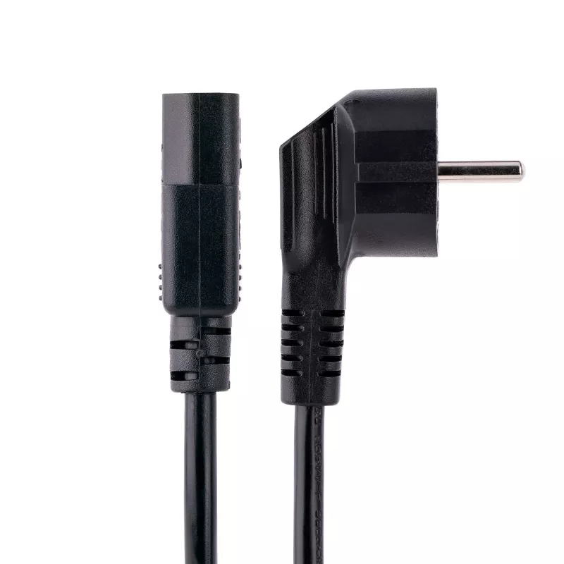 StarTech.com 3m (10 pėdų) kompiuterio maitinimo laidas, 18AWG, ES Schuko į C13 maitinimo laidas, 250 V 10 A, juodas pakaitinis kintamosios srovės laidas, televizoriaus / monitoriaus maitinimo kabelis, Schuko CEE 7/7 į IEC 60320 C13 maitinimo laidas – kompiuterio maitinimo šaltinio kabelis
