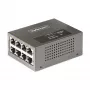 StarTech.com 4 prievadų Multi-Gigabit PoE++ injektorius, 5/2.5/1G Ethernet (NBASE-T), PoE/PoE+/PoE++ (802.3af/802.3at/802.3bt), 160 W galios biudžetas, montuojamas ant sienos / DIN bėgelio, nevaldomas