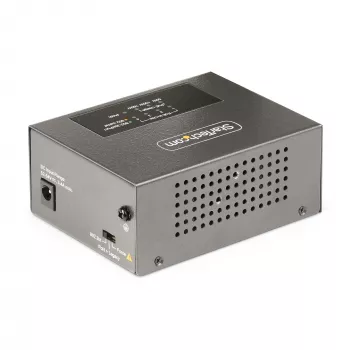 StarTech.com 4 prievadų Multi-Gigabit PoE++ injektorius, 5/2.5/1G Ethernet (NBASE-T), PoE/PoE+/PoE++ (802.3af/802.3at/802.3bt), 160 W galios biudžetas, montuojamas ant sienos / DIN bėgelio, nevaldomas