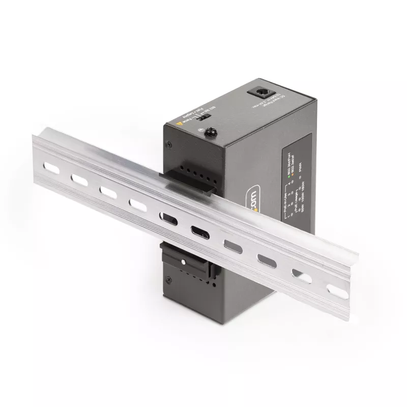 StarTech.com 4 prievadų Multi-Gigabit PoE++ injektorius, 5/2.5/1G Ethernet (NBASE-T), PoE/PoE+/PoE++ (802.3af/802.3at/802.3bt), 160 W galios biudžetas, montuojamas ant sienos / DIN bėgelio, nevaldomas